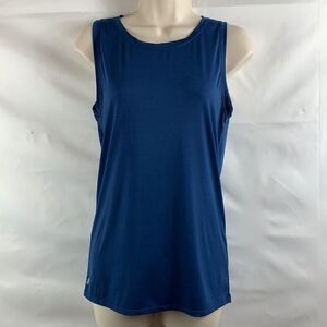 Athleta navy sleeveless ruched in back tank